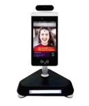 Ai Face Recognition And Temperature At Reception.