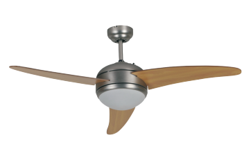 52” 3 Blade 1 Light Ceiling Fan With Remote.