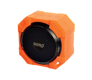Goso Armor Outdoor Bluetooth Speaker, Orange.