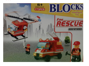 Blocks Fire Rescue Helicopter 63 Pcs.