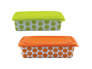 Med Rectangular Food Storage With Silicone Lid.