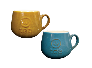 270ML Stoneware Mug With Tea Design.