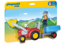 Playmobil 1.2.3 Tractor with Trailer 6964.