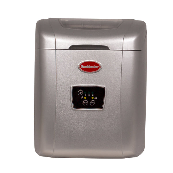 SnoMaster 12 Kg Portable Ice Maker-Silver