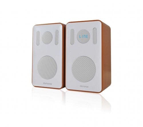 Dual Bookshelf Bluetooth Speaker.