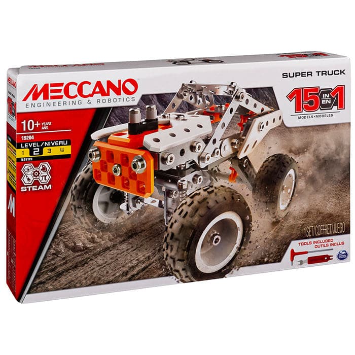 Meccano Multi 15-in-1 Model Set - F19 Race Truck.