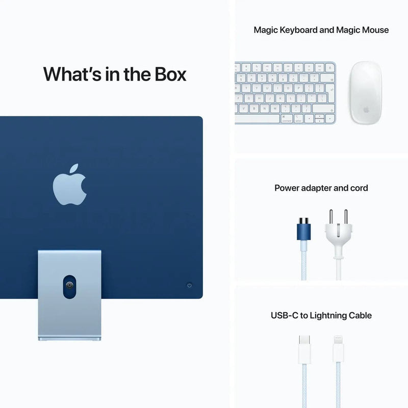 iMac 24-inch with Retina 4.5K display | Apple M1 Chip | 256GB | Blue.