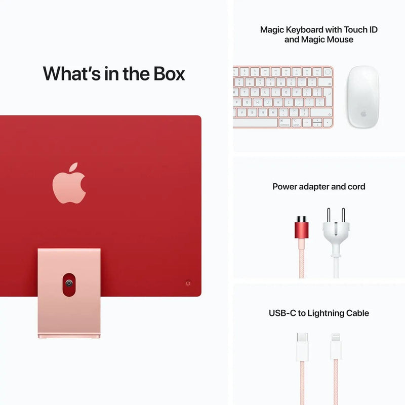 iMac 24-inch  with Retina 4.5K display | Apple M1 Chip | 256GB | Pink.