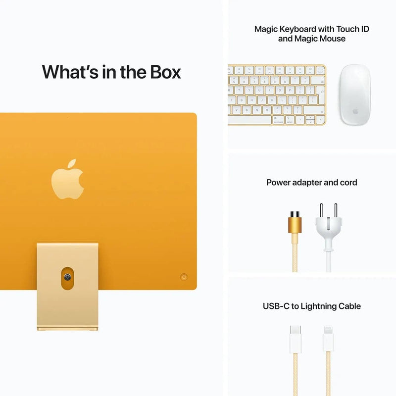 iMac 24-inch with Retina 4.5K display | Apple M1 Chip | 256GB | Yellow.