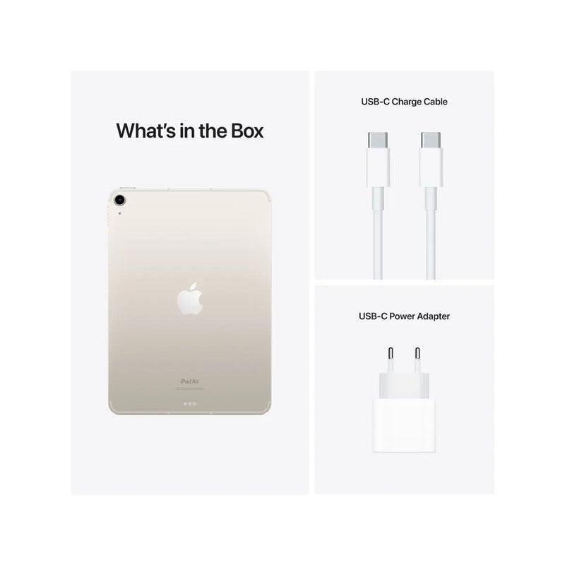 iPad Air (5th Gen) Wi-Fi + Cellular 64GB - Starlight.