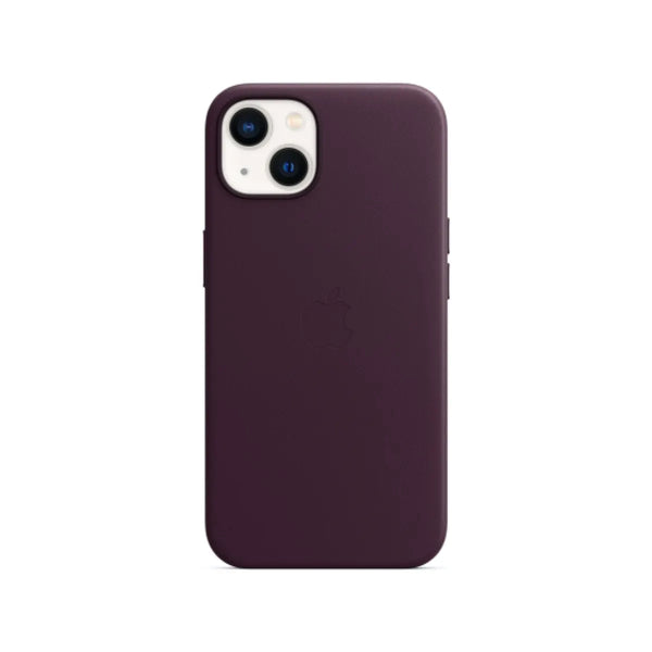 Apple Leather Case with MagSafe for iPhone 13 mini - Dark Cherry.
