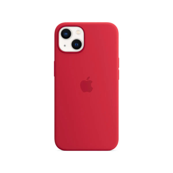 Apple Silicone Case with MagSafe for Phone 13 mini - (PRODUCT) RED.