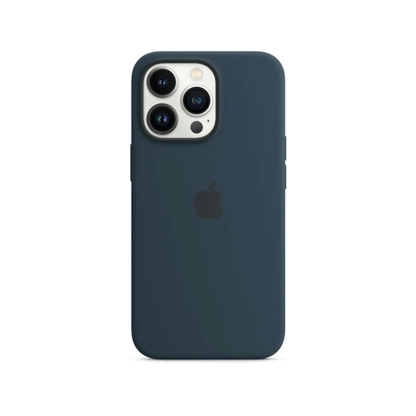 Apple Silicone Case with MagSafe for Phone 13 Pro - Abyss Blue - Apple.