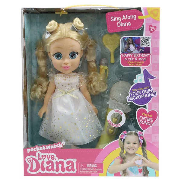 Love Diana Sing Along Doll With Mic - Happy Birthday Song.