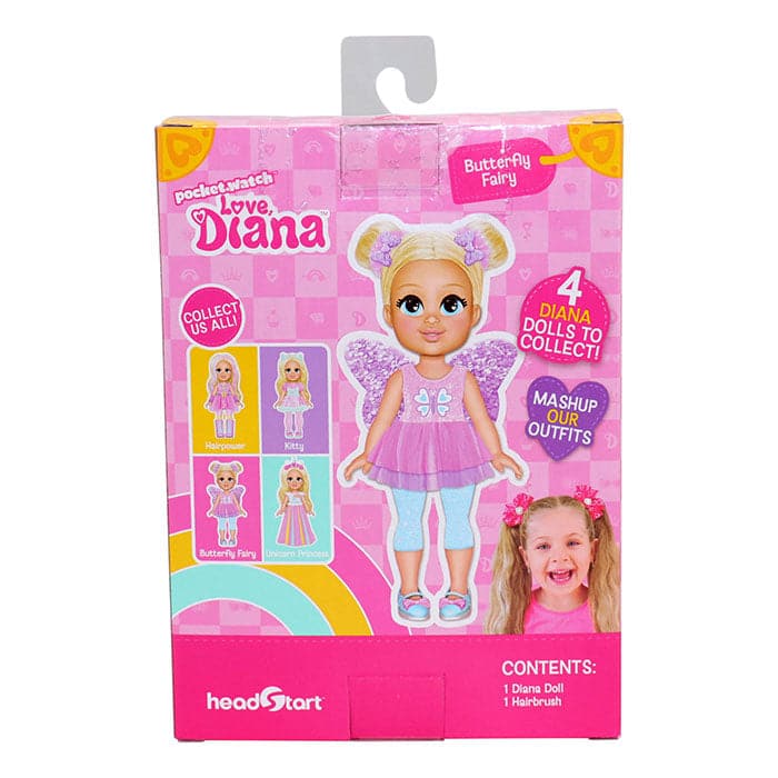 Love Diana 15cm Unicorn Butterfly Fairy.