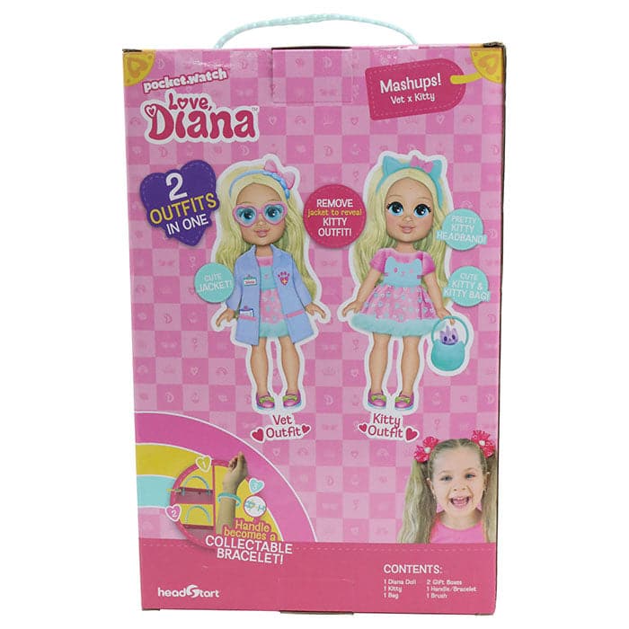 Love Diana 33cm Doll Vet/Kitty Mashup.