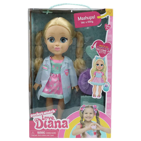 Love Diana 33cm Doll Vet/Kitty Mashup.