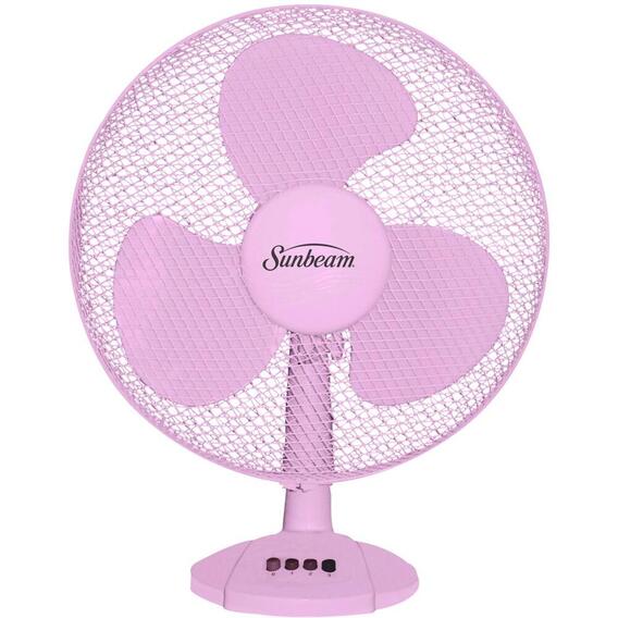 Sunbeam 40cm Oscillating Desk Fan - Pink