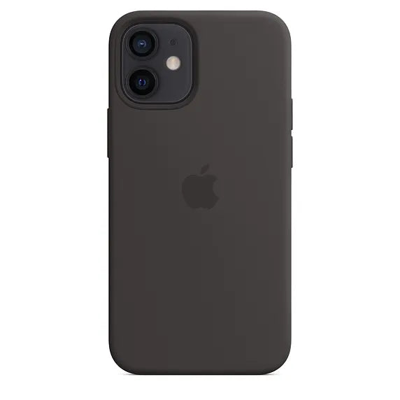 Apple Silicone Case with MagSafe for iPhone 12 mini - Black.