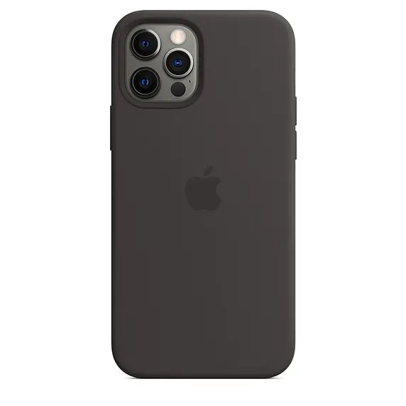 Apple Silicone Case with MagSafe for iPhone 12 / 12 Pro - Black - Apple.