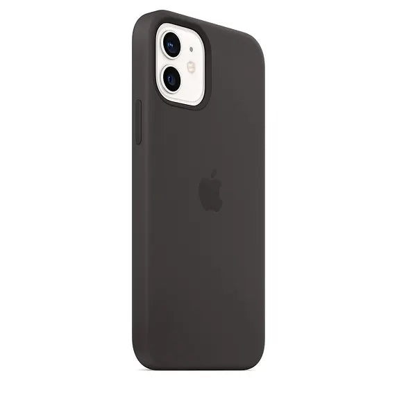 Apple Silicone Case with MagSafe for iPhone 12 / 12 Pro - Black - Apple.