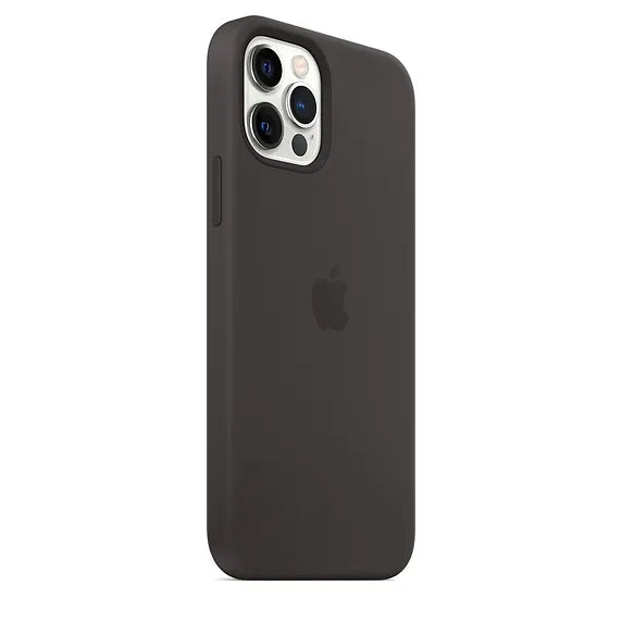 Apple Silicone Case with MagSafe for iPhone 12 / 12 Pro - Black - Apple.