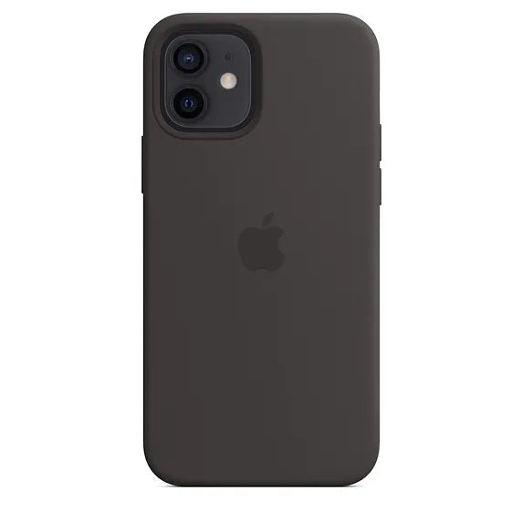 Apple Silicone Case with MagSafe for iPhone 12 / 12 Pro - Black - Apple.
