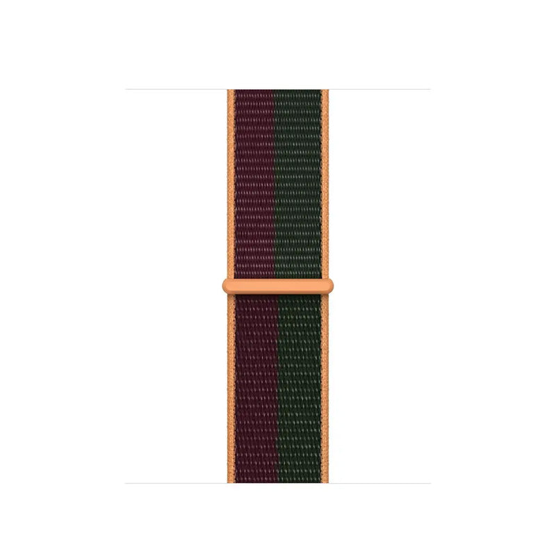 Apple Watch 41mm Dark Cherry/Forest Green Sport Loop - Regular.