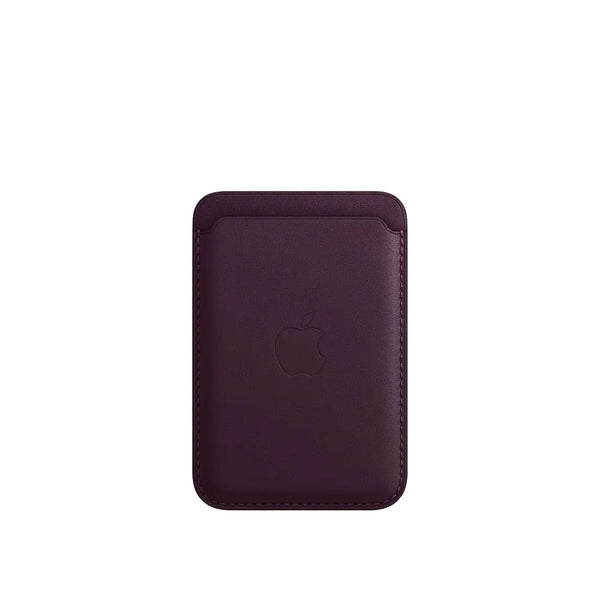 iPhone Leather Wallet with MagSafe - Dark Cherry.