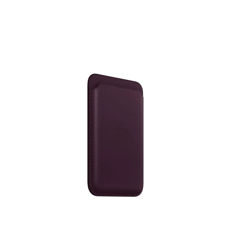 iPhone Leather Wallet with MagSafe - Dark Cherry.