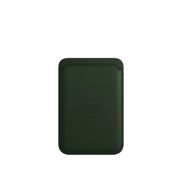 iPhone Leather Wallet with MagSafe - Sequoia Green.