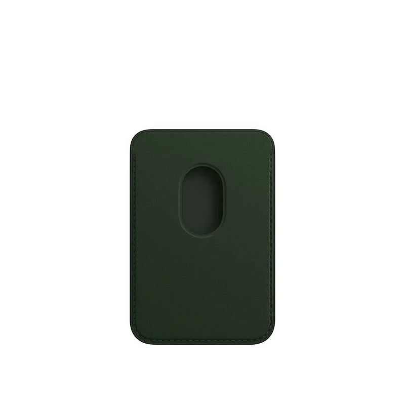 iPhone Leather Wallet with MagSafe - Sequoia Green.