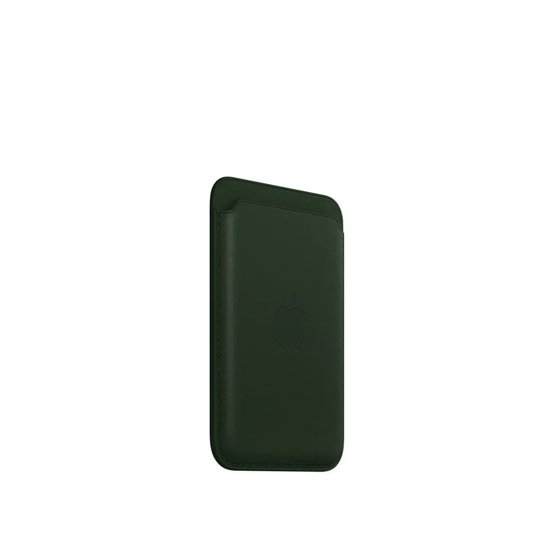 iPhone Leather Wallet with MagSafe - Sequoia Green.