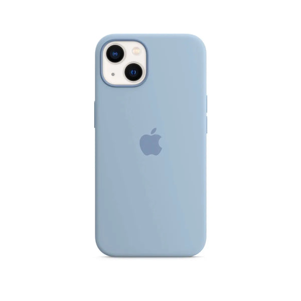 iPhone 13 Silicone Case with MagSafe – Blue Fog.