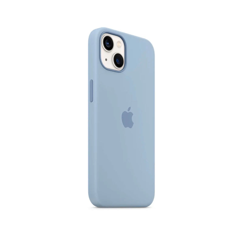 iPhone 13 Silicone Case with MagSafe – Blue Fog.