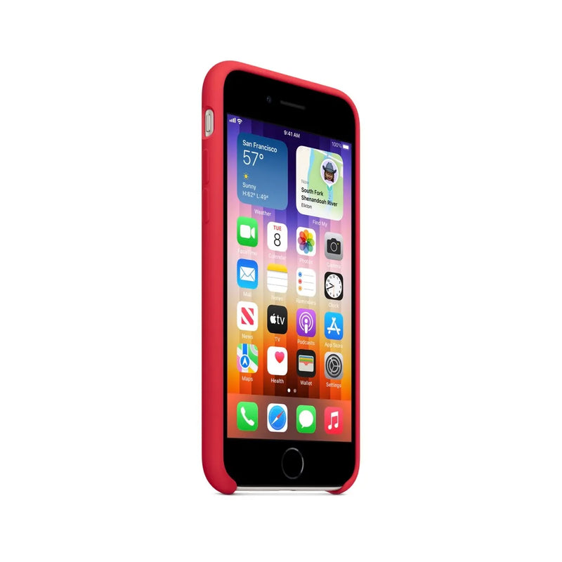 Apple Silicone Case for iPhone SE - (PRODUCT)RED.