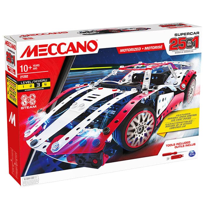 Meccano 25-in-1 Model Supercar.