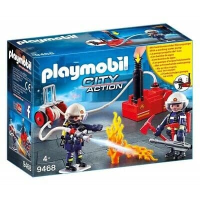 PLAYMOBIL Firefighters With Water Pump 9468.