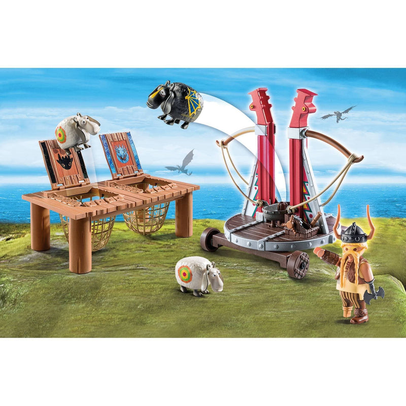 PLAYMOBIL Gobber The Belch W/Sheep Sling 9461.