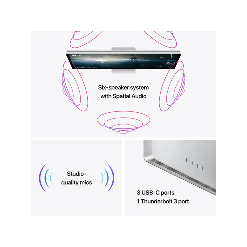 Apple Studio Display Nano-Texture Glass Tilt-Adjustable.