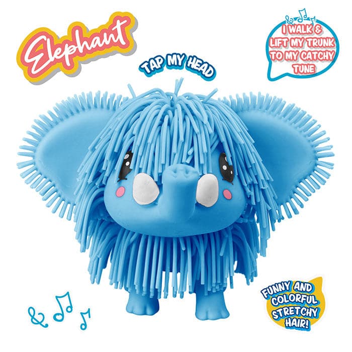 Jiggly Pets-Walking Elephant-Blue